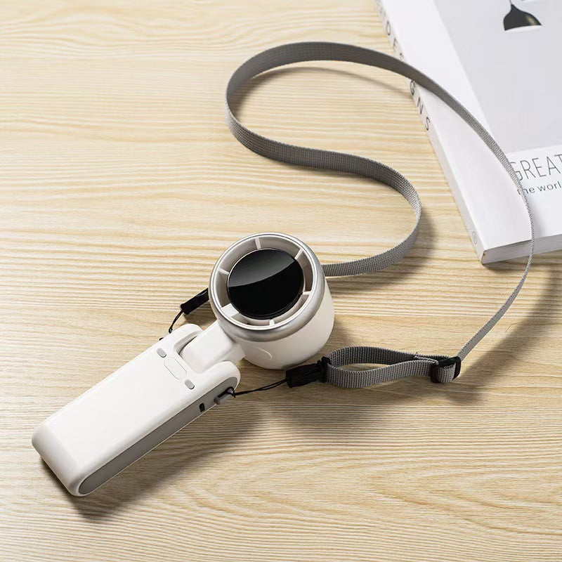 Portable USB Rechargeable Mini Fan with Neck Strap