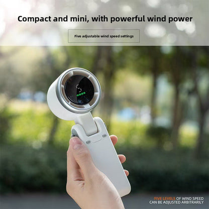 Portable USB Rechargeable Mini Fan with Neck Strap
