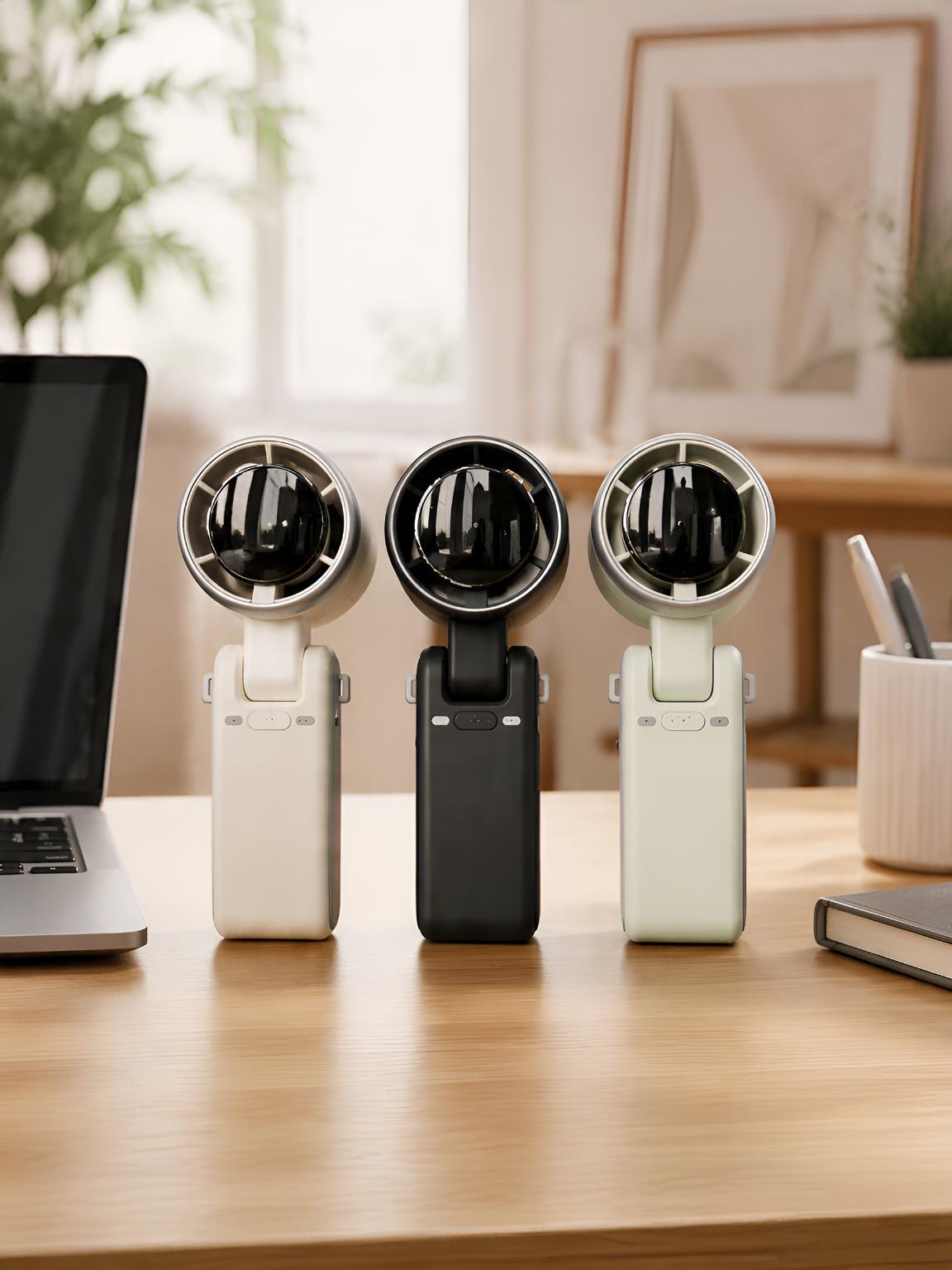 Portable USB Rechargeable Mini Fan with Neck Strap